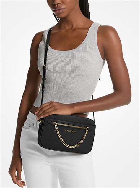 michael kors bags jet set travel saffiano|Michael Kors saffiano leather crossbody.